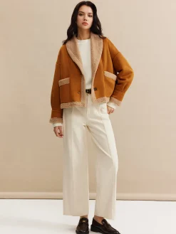 Boheme Minky Lined Suede Jacket