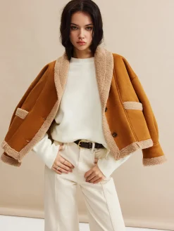 Boheme Minky Lined Suede Jacket