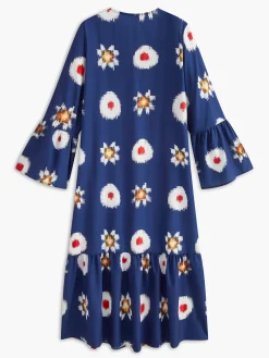 Boheme Printed 3/4 Length Sleeve Dress