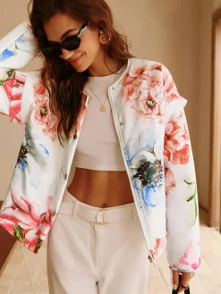 Boheme Printed Breasted Jacket