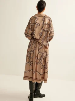 Boheme Printed Midi Skirt Without Belt