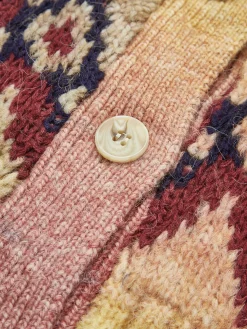 Boheme Printed V-Neck Breasted Cardigan