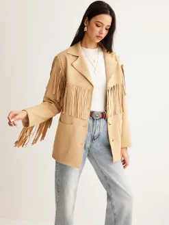 Boheme Tassel Suede Blazer