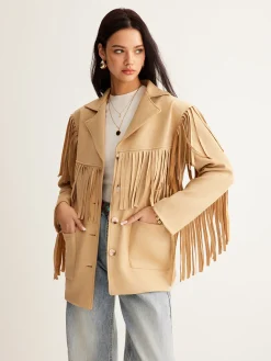 Boheme Tassel Suede Blazer
