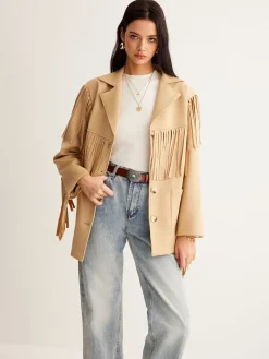 Boheme Tassel Suede Blazer