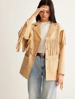 Boheme Tassel Suede Blazer