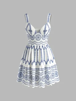 Boho Printed Flowy Tank Short Dress
