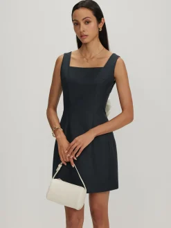 Bow Backless Tank Dress