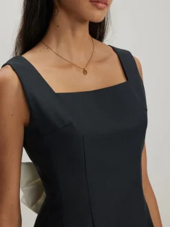 Bow Backless Tank Dress