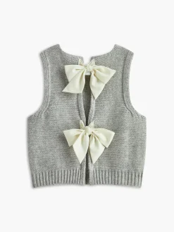 Bow Front Sweater Vest