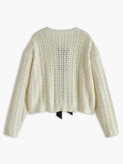 Bow Round Neck Cardigan