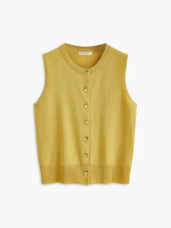 Breasted Jersey Sweater Vest