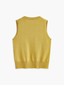 Breasted Jersey Sweater Vest