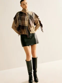 Breasted Tassel Knit Shawl Outerwear