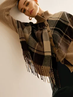 Breasted Tassel Knit Shawl Outerwear