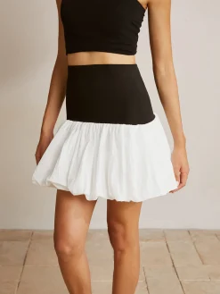 Bubble Two-Tone Tube Top