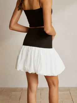 Bubble Two-Tone Tube Top