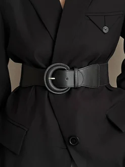 Buckle Elastic Wide Belt