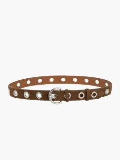 Buckle Slim Suede Belt