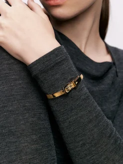 Buckle Style Open Bracelet