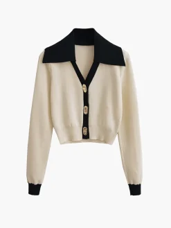 Buckle Up Long Sleeve Knit Top