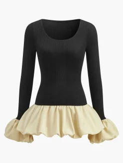 Bud Waist Panel Short Dress