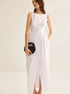 Bud Waist Pockets Tank Dress
