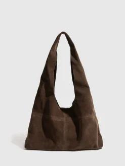 Button Clasp Hobo Bag