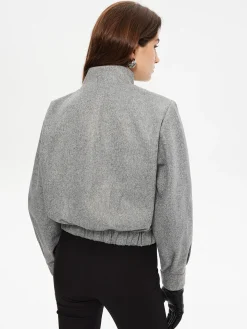 Button Clasp Short Blazer