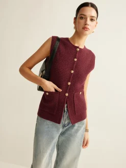 Button Down Cozy Sweater Vest
