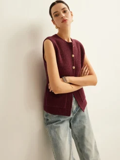 Button Down Cozy Sweater Vest