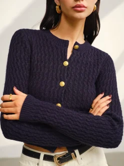 Button Down Petite Cardigan