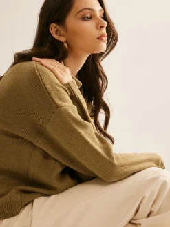 Button Down Pockets Cardigan