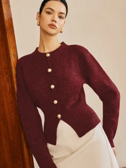 Button Down Split Sweater