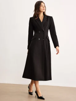Button Lapel Long Blazer