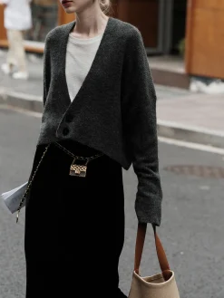 Buttoned Slouchy Cardigan