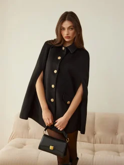 Camellia-Button Cloak
