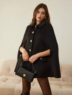 Camellia-Button Cloak