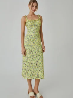 Cami Floral Bohemian Vacation Midi Dress