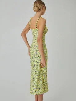 Cami Floral Bohemian Vacation Midi Dress