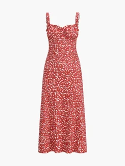 Cami Floral Bohemian Vacation Midi Dress