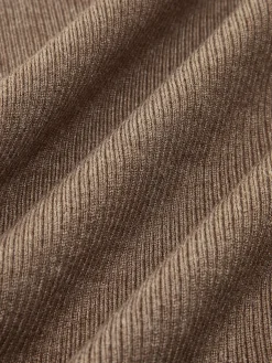 Caramel Slit Maxi Knit Skirt