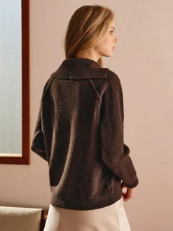 Cashmere Blend Button Cardigan