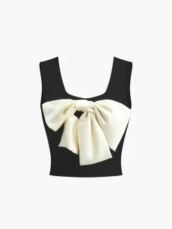 Casual Bow Tank Top