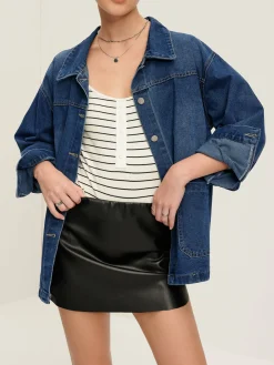 Casual Breasted Lapel Denim Jacket