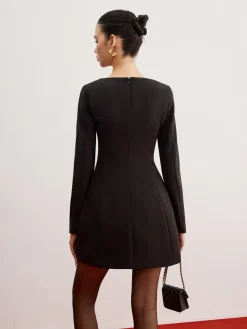 Casual Plain Slim Short Dress