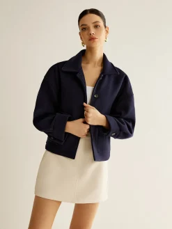 Casual Pockets Button Jacket