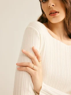 Casual Split Knit Top