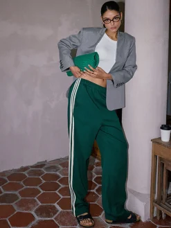 Casual Striped Patchwork Pants