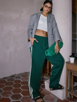 Casual Striped Patchwork Pants